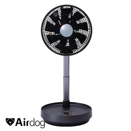 Airdog エアドック The Fan portable Black サーキュレーター 扇風機 最大約24時間連続運転 12段階の風速調整 超微風 アウトドア キャンプ 正規品【YS】