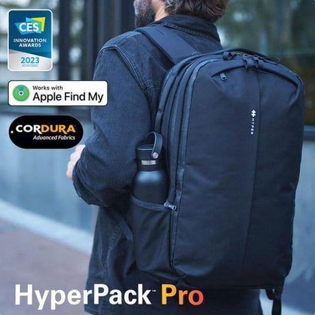 ◇HYPER HyperPack Pro 紛失防止&場所特定で荷物をなくさない高機能バックパック Apple「探す」ネットワーク(Apple Find My) に対応！HP20P2-BK