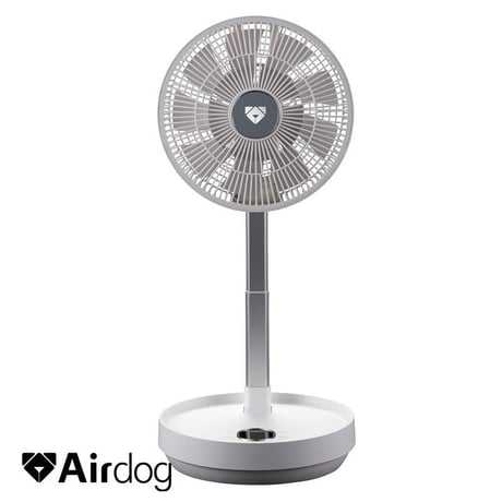 Airdog エアドック The Fan portable White サーキュレーター 扇風機 最大約24時間連続運転 12段階の風速調整 超微風 アウトドア キャンプ 正規品【YS】