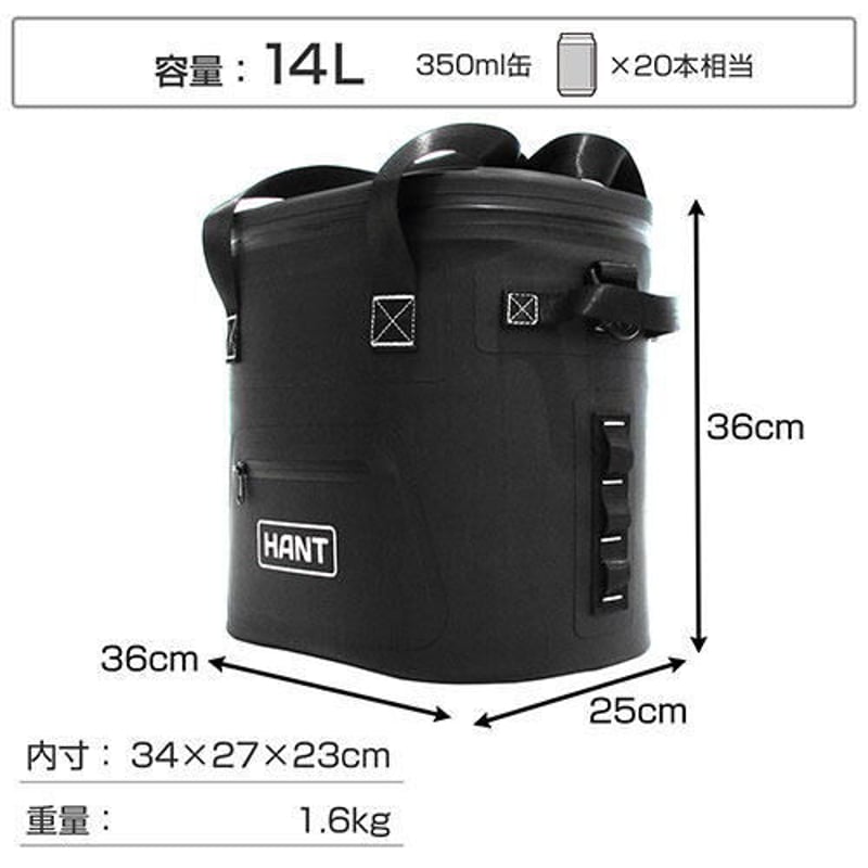 ◇ジェイエスピー HANT ソフトクーラーボックス20 ブラック ◇ジェイエスピー HANT ソフトクーラーボックス20 ブラック