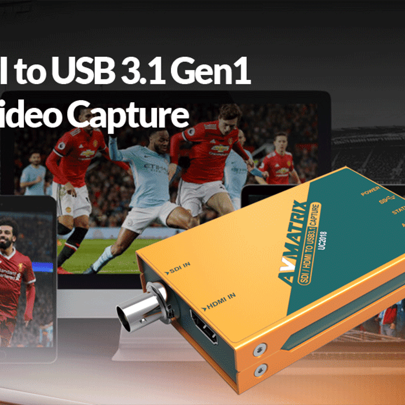 AVMATRIX SDI/HDMI to USBビデオキャプチャー UC2018 | Axis