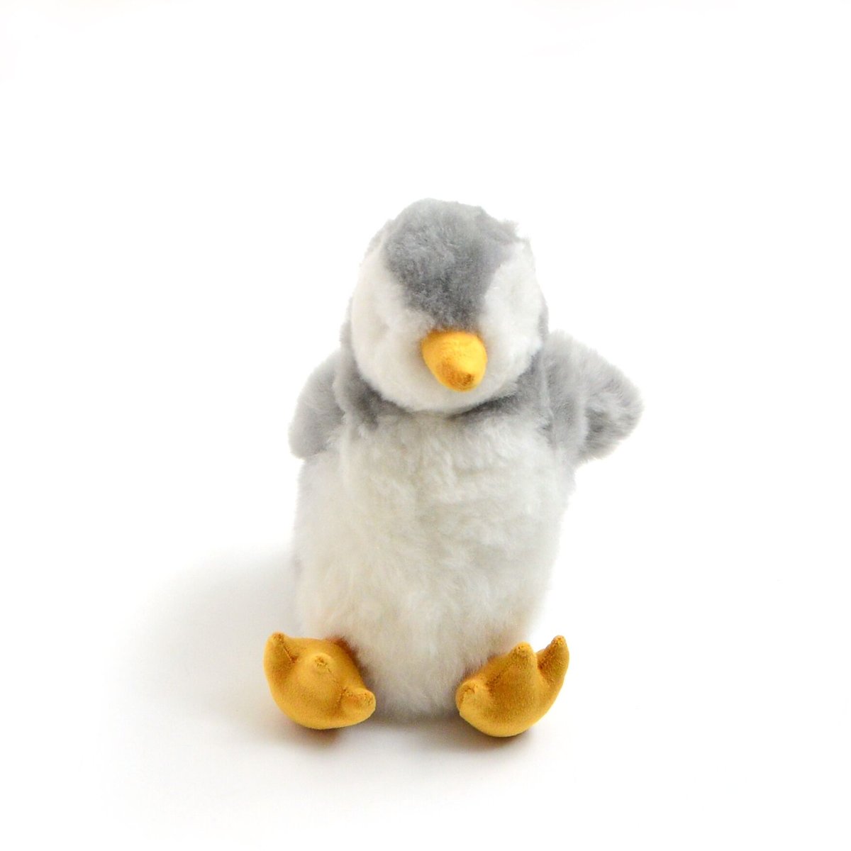 ◎週末限定価格◎ 片岡メリヤス　ぬいぐるみ　ペンギンの意思くん アルパカファー】ぺんぎんぬいぐるみ | Mi Mundo