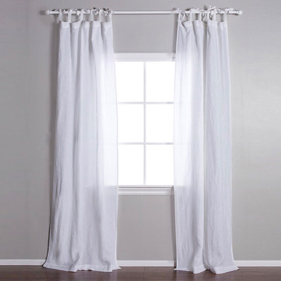 リネン　タイトップカーテン　ホワイト PomPom at home】タイトップカーテン | Mi Mundo