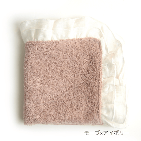 【Borgo Delle Tovaglie】ミニタオル：モーブ•ノーチェ•ホワイト