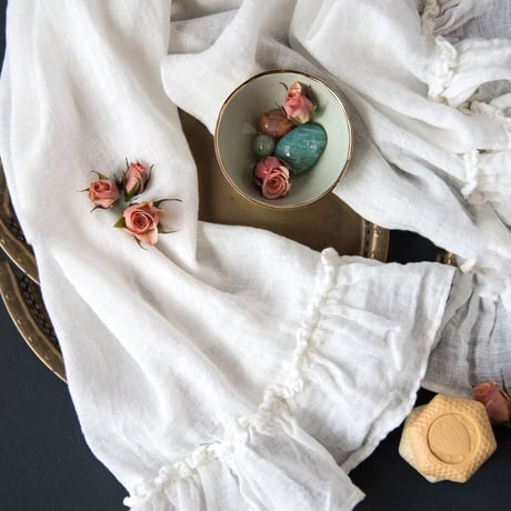 【Bella Notte Linens】 リネンゲストタオル