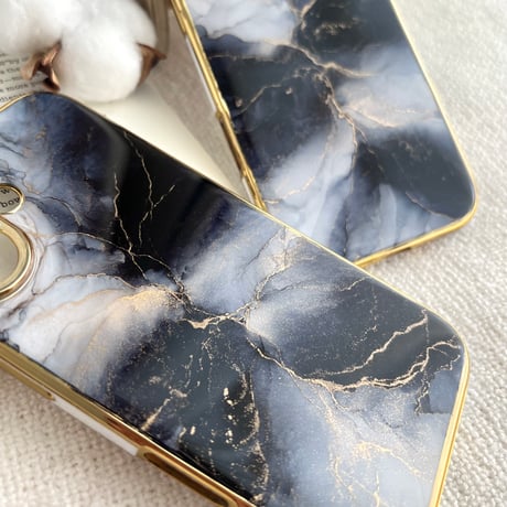 モノトーン 大理石 iPhone ケース