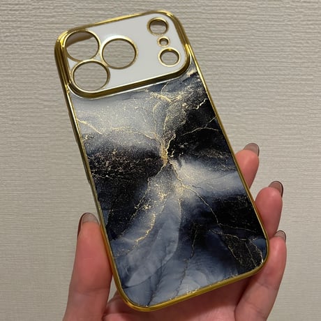 モノトーン 大理石 iPhone ケース