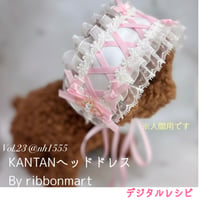 【デジタル商品】Vol.23 KANTANヘッドドレス 🌟作成動画.レッスン販売許可証付きレシピ