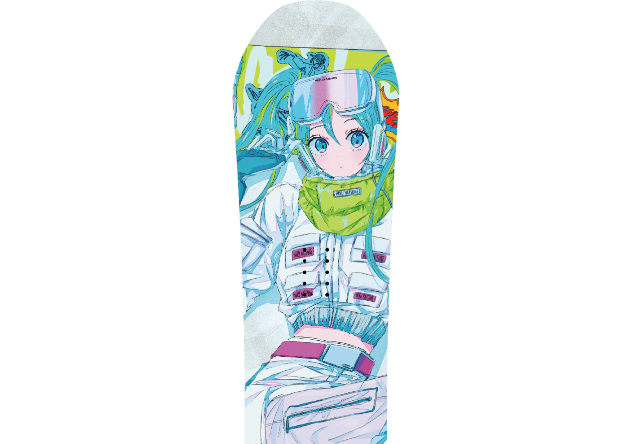 24モデル SNOWMIKU Snowboard：初音ミクボード（ Art by najuco