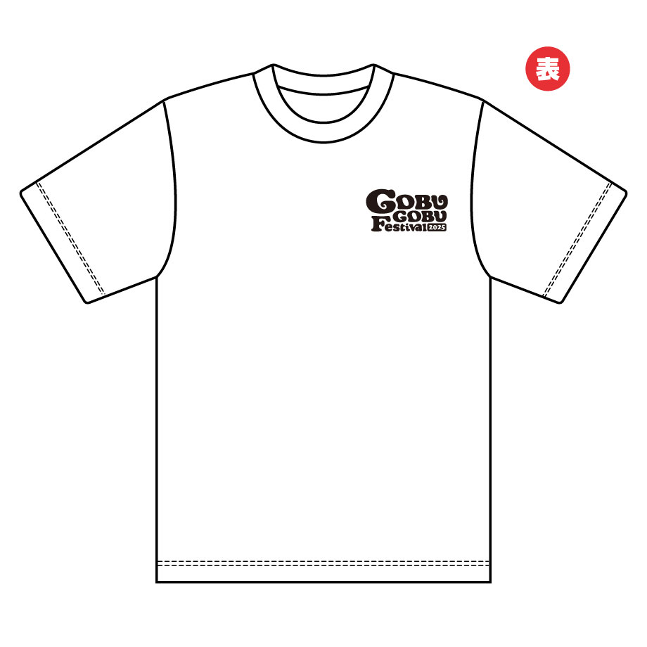 ごぶごぶフェスオフィシャルTシャツ(ホワイト×レッド) | M ごぶごぶフェスオフィシャルTシャツ(ホワイト×レッド) | M