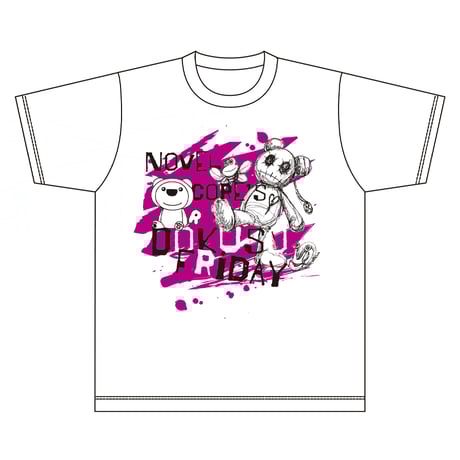 【事前販売】らじおんチャン × ロンリーベア コラボレーション Tシャツ（ホワイト）