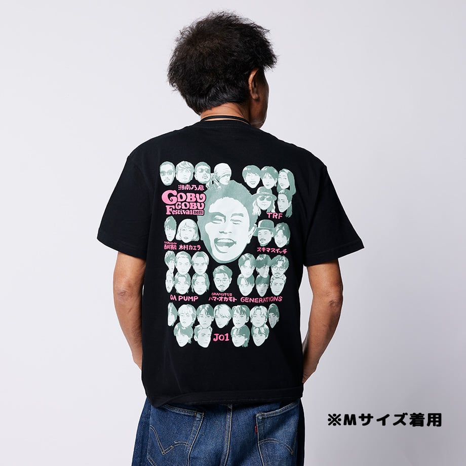 ごぶごぶフェスオフィシャルTシャツ（ブラック×ピンク） | M