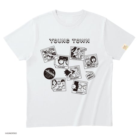 ヤンタンGOGO (55) Tシャツ　ホワイト×ブラック