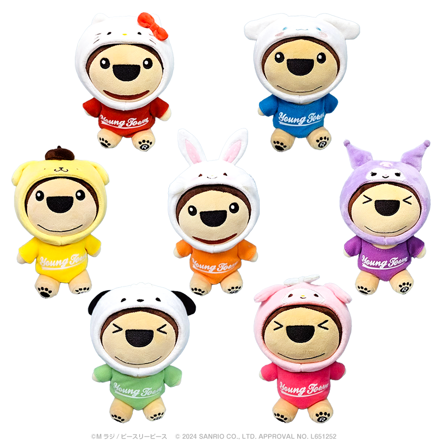 ヤンタン×サンリオキャラクターズ ぬいぐるみ（全7種） | Mラジストア