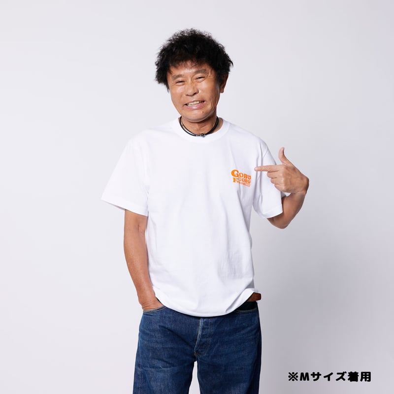 ごぶごぶフェスオフィシャルTシャツ（ホワイト×オレンジ） | M