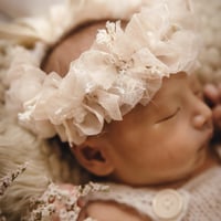 new born オーガンジーリボンクラウン