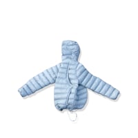 Highleft four pockets puff jacket light blue