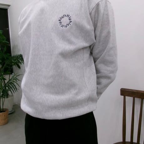 Highleft circle logo sweat gray