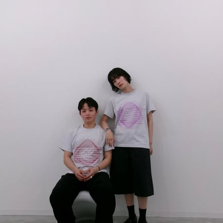 Highleft psychic tee gray（purple）