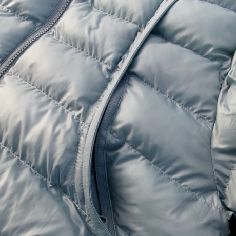 Highleft four pockets puff jacket light blue