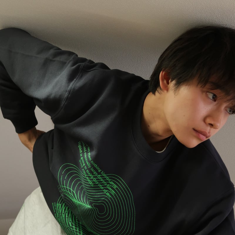 guru guru スウェット グリーン Highleft guruguru sweat | Highleft