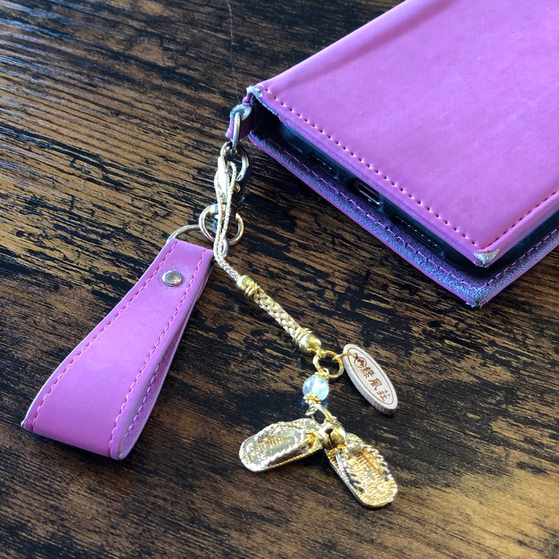 座敷わらじストラップ（金運） | 緑風荘お守りグッズ