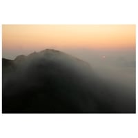 朝靄に包まれて