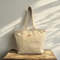 KIMINARI「ファスナー付ショルダートートバッグ」