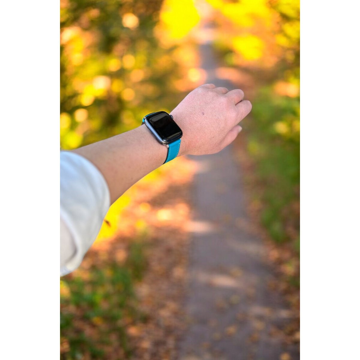 22COLS「ドレスアップルバンド」20mm巾 22mm巾 ターコイズブルー | PROOF