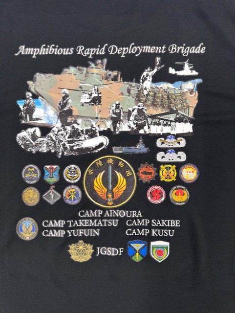 送料込み】水陸機動団オリジナルTシャツ 陸上自衛隊 相浦駐屯地