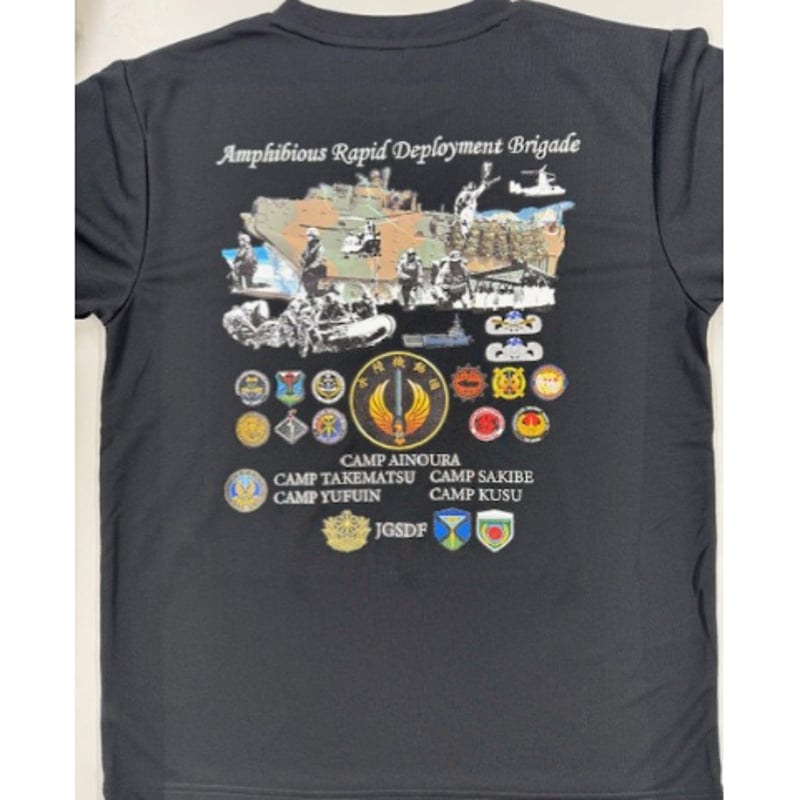 送料込み】水陸機動団オリジナルTシャツ 陸上自衛隊 相浦駐屯地