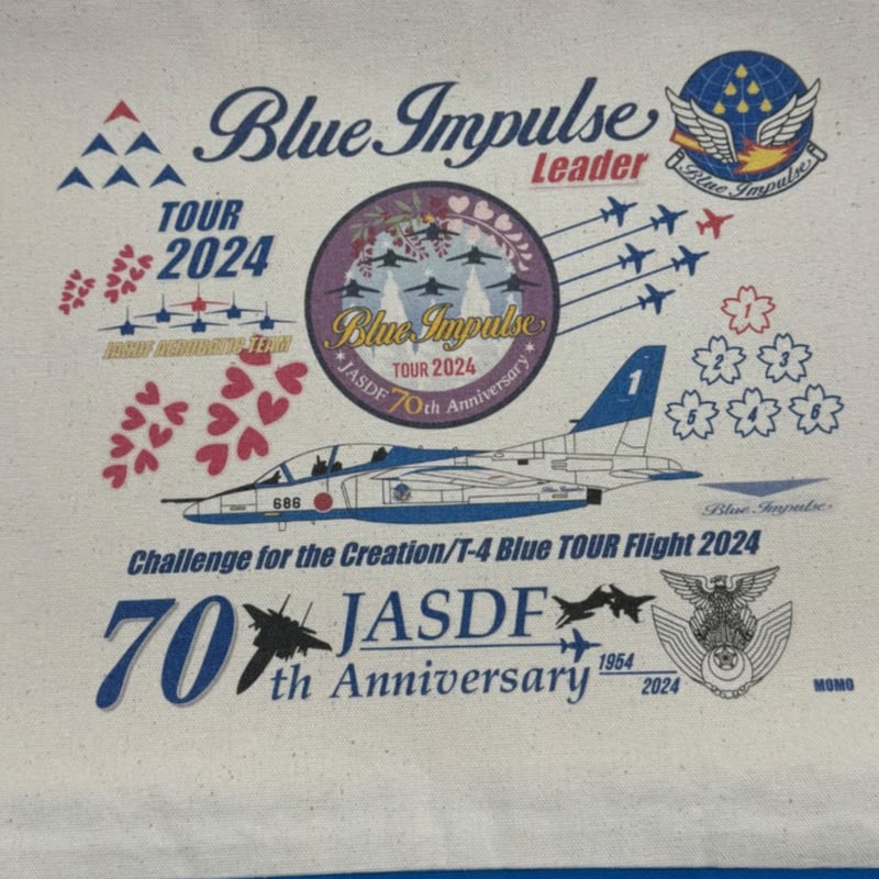 ラリージャパン2024 ブルーインパルス コラボ トートバッグ＆ステッカー ラリージャパン2024 ブルーインパルス コラボ トートバッグ