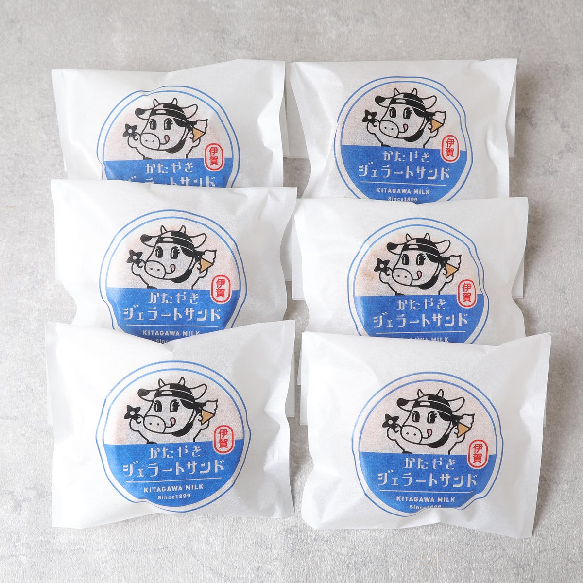 かたやきジェラートサンド6個セット | 北川牛乳店