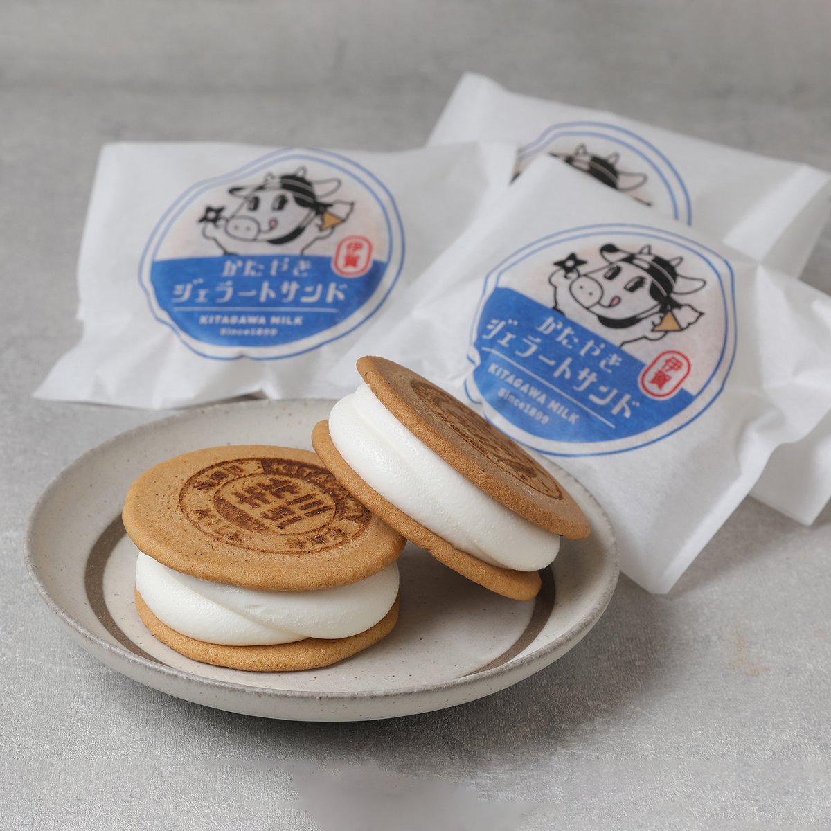 かたやきジェラートサンド6個セット | 北川牛乳店