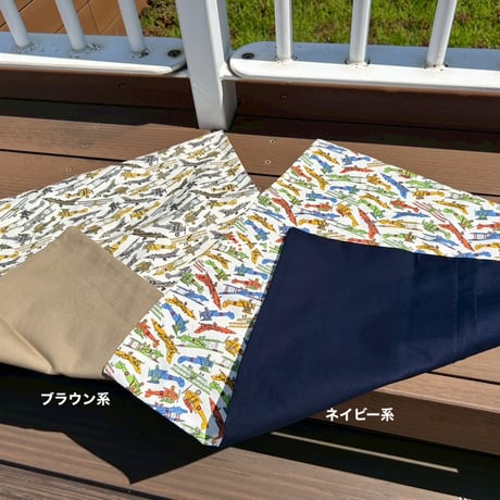 【再入荷】レトロ飛行機柄クッションカバー
