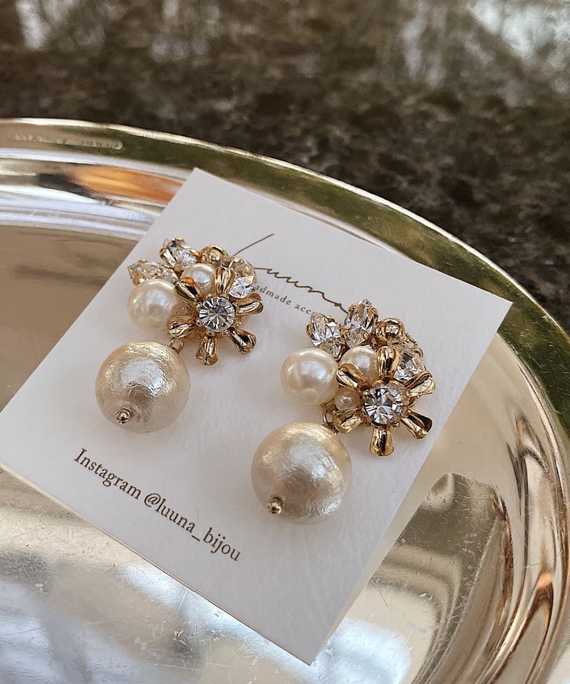 フラワービジューコットンパール | 𝐋𝐔𝐔𝐍𝐀