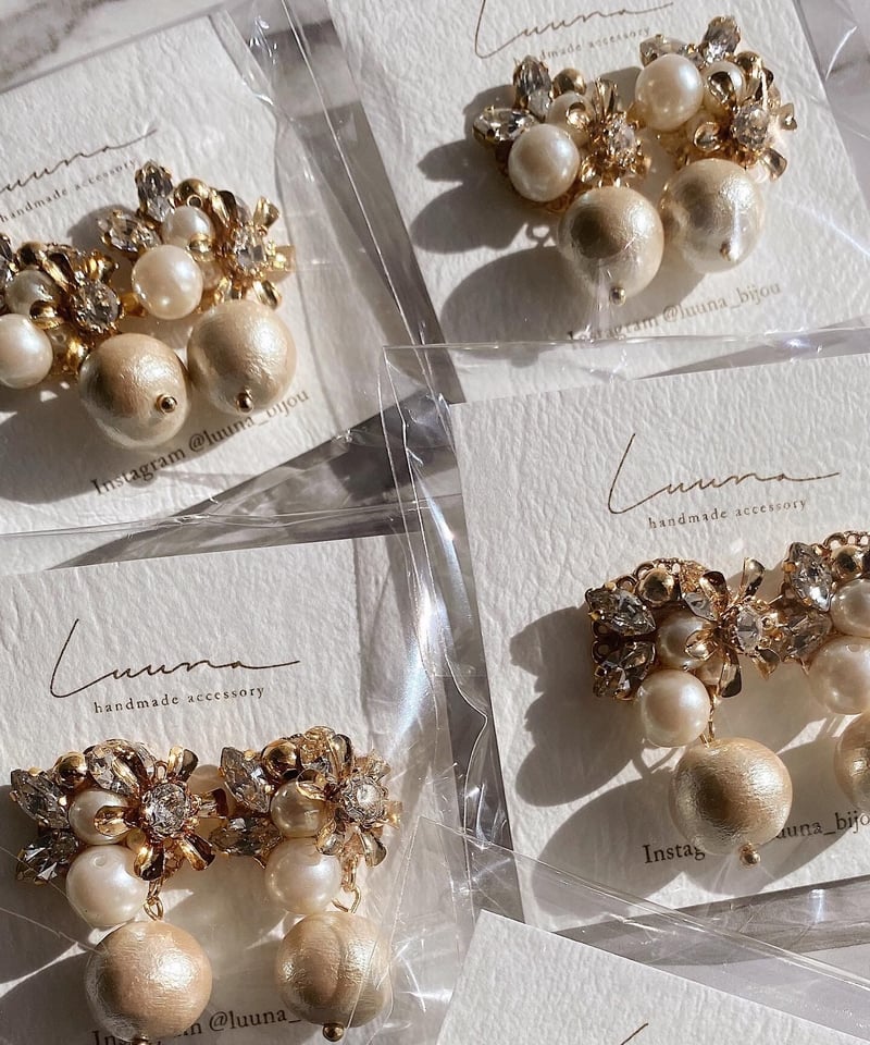 フラワービジューコットンパール | 𝐋𝐔𝐔𝐍𝐀