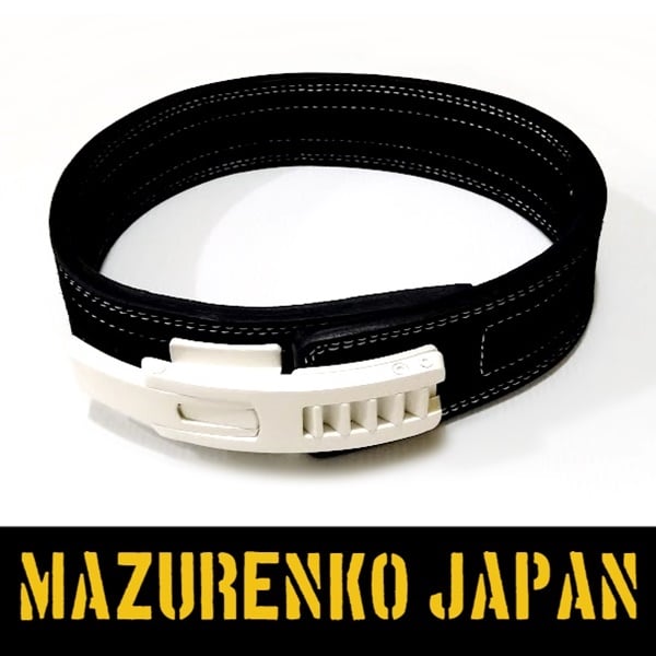 本牛革ERG製10mm厚レバーアクションベルト(アジャスタブルバックル