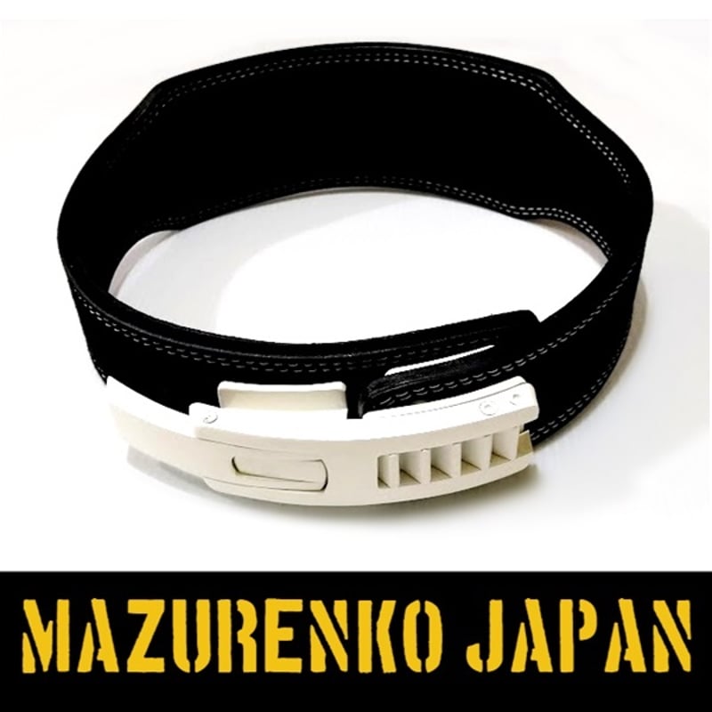 本牛革ERG製10mm厚レバーアクションベルト(アジャスタブルバックル