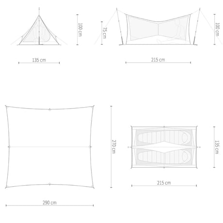 【Pre tents】CoastWing inner(Coastline)