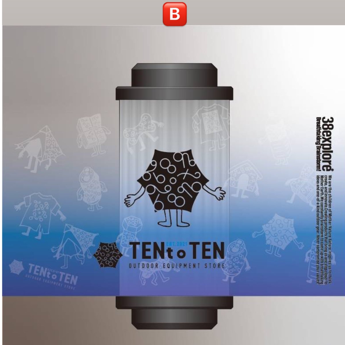 TENtoTEN 38灯（SDGsキャンパーキャラ ）ブルー fit=scale-down,w=1200