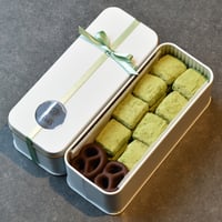 キューブド抹茶＆プレッツェル缶