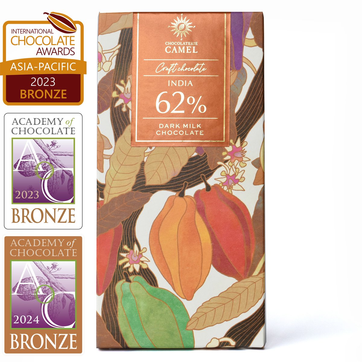 インド62％ ダークミルクチョコレート | CHOCOLATERIE CAMEL