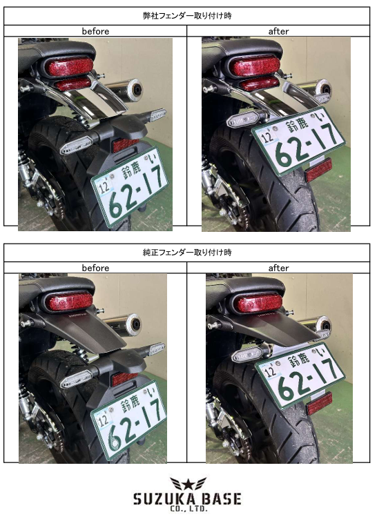 GB350S用リアフェンダ－ショートフレーム | SUZUKA BASE on-line shop