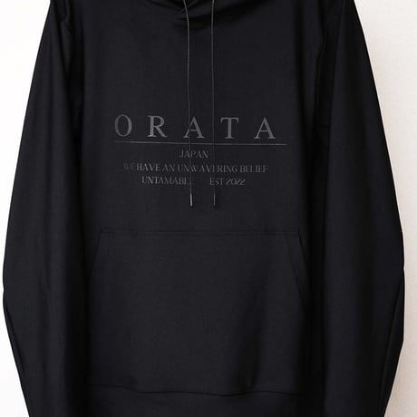 ORATA pullover hoodie BLACK