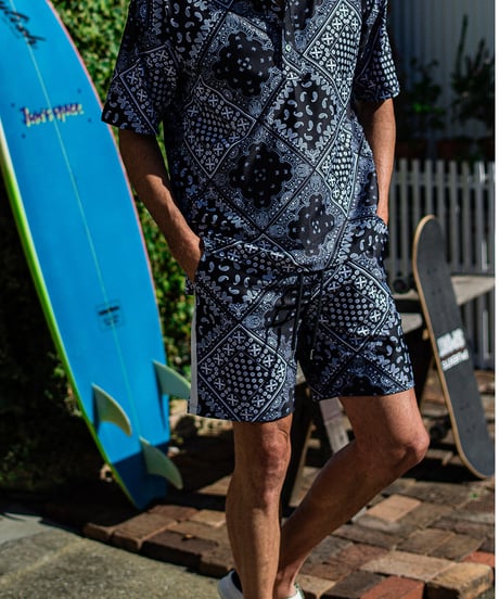 RESOUND CLOTHING　  RUSH SHORTS　  BANDANABK
