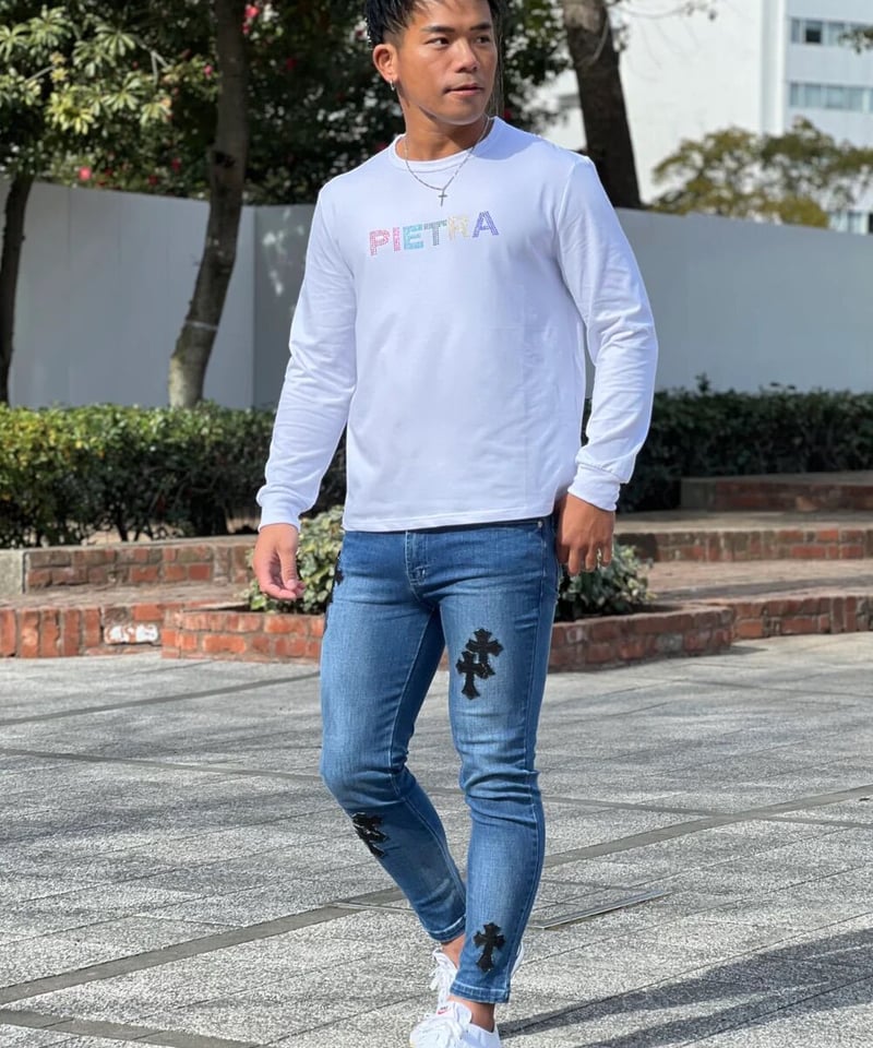 Day GLORY クロスパッチデニムパンツ | Select Shop K's OCEAN Day GLORY クロスパッチデニムパンツ | Select Shop K's OCEAN