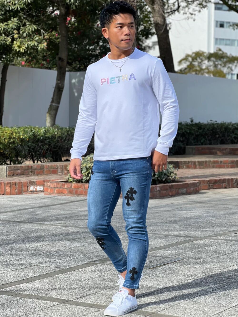 Day GLORY クロスパッチデニムパンツ | Select Shop K's OCEAN