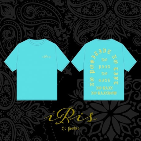 【 iRis No life s/s T-shirt】 "Light blue"