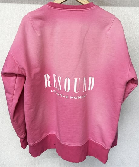 RESOUND CLOTHING　VINTEAGE　back rogo  trainer　VPINK